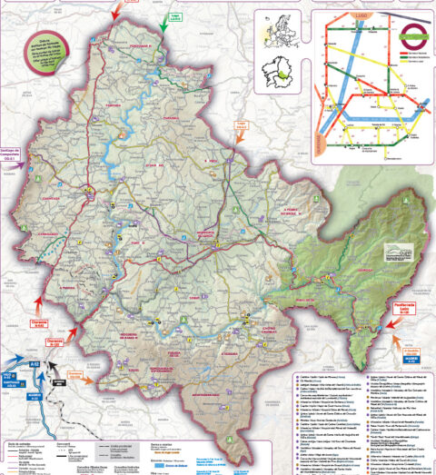 Mapa de la Ribeira Sacra en Galicia Bodegas Álvarez Piñeiro